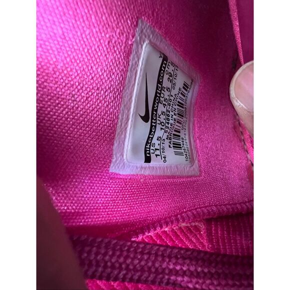 NIKE AIR MAX HYPERPOSITE RASPBERRY RED-PINK FOIL SZ 11.5 - Picture 8 of 10